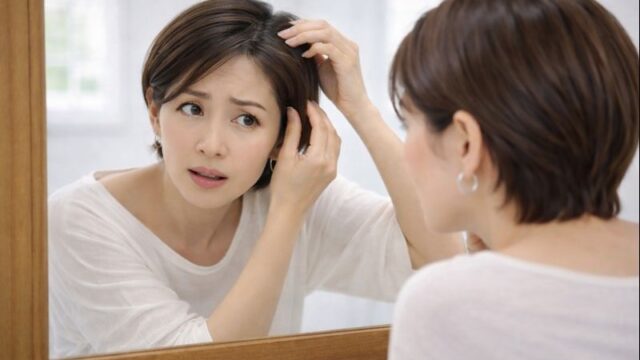 白髪の生え始め。どうする?